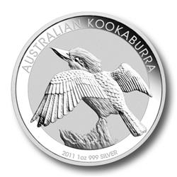 Stříbrná mince Kookaburra - 1 Oz 2011 - Líc