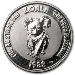 Platinová mince 1/2 Oz Koala (Austrálie) - Rub