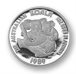 Platinová mince 1/4 Oz Koala (Austrálie) - Rub