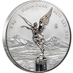 Stříbrná mince Libertad - 1 kg (Mexiko) - Líc