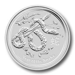 Stříbrná Mince Rok Hada 2013 - 1 oz - Líc