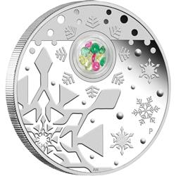 Stříbrná mince Vánoční medailonek 1 Oz (Proof) - Líc