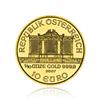 Zlatá mince Philharmoniker 1/10 Oz - Líc