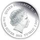 Stříbrná mince Tasmánský ďábel 2013 - 1 OZ (Austrálie) PROOF edice ohrožení a vyhynulí - Rub