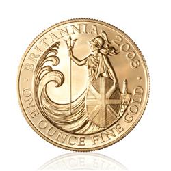 Zlatá mince Britannia 1 Oz - Líc