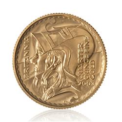 Zlatá mince Britannia 1/4 Oz - Líc