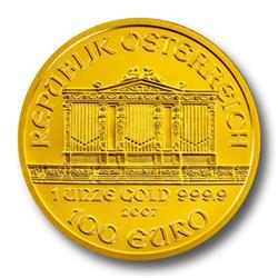 Zlatá Mince Philharmoniker 1 Oz - Líc