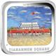 Sada 4 stříbrných mincí - WORLD FAMOUS SQUARES 2013 1OZ PROOF - Líc China