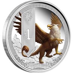 Stříbrná mince - MYTHICAL CREATURES - GRIFFIN 2013 1OZ PROOF - Líc