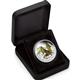 Stříbrná mince-DRAGONS OF LEGEND - EUROPEAN GREEN DRAGON 2013 1OZ PROOF - V originální dárkové kazetě