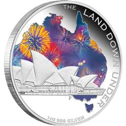 Stříbrná mince -SYDNEY OPERA HOUSE 2013 1OZ PROOF - Líc  