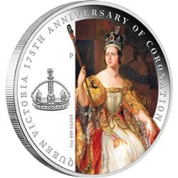 175. výročí korunovace britské královny Viktorie 2013 1oz Proof - Líc