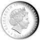 Sada- stříbrné mince SYDNEY COVE MEDALLION 1OZ SILVER PROOF a  exkluzivním porcelánovým talířem od firmy Wedgwood