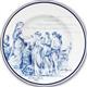 Sada- stříbrné mince SYDNEY COVE MEDALLION 1OZ SILVER PROOF a  exkluzivním porcelánovým talířem od firmy Wedgwood