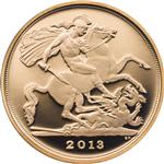 Zlatý Quarter-Sovereign 2013 UK Proof