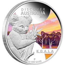 Stříbrná mince Koala 2013 1oz Proof - Líc 