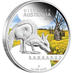 Stříbrná mince Klokan 2013 1oz Proof - Líc 