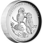 Stříbrná mince australský Ledňáček 2013 1oz Proof High Relief - Líc