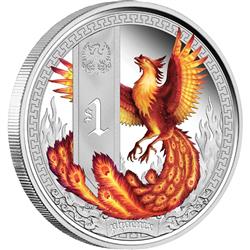 Mythical Creatures – Phoenix 2013 1oz Silver Proof Coin - Líc