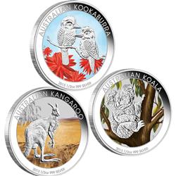 AUSTRALIAN OUTBACK 2013 Sada 3ks 1/2 Oz kolorovaných