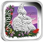 Stříbrná mince - Jaro 2013 1oz Proof Square Coin - Líc