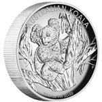 Stříbrná mince Australská Koala 2013 1oz Proof High Relief Coin - Líc