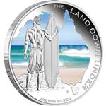Stříbrná mince Land Down Under - Surfing 2013 1oz - Líc