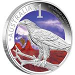 Stříbrná mince - oblast jezer Willandra 2013 1OZ - Líc