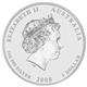 Australská Lunární Série II - Rok Krysy 2008 - zlacená edice - Rub