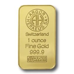 Zlatý slitek 1oz - Líc