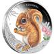 Sada stříbrných mincí "Forest Babies"(lesní mláďata) 2013 1/2oz. - Líc
