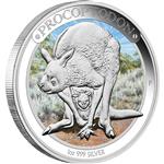 Australská megafauna - Procoptodon 2013 1oz Silver Proof Coin - Líc