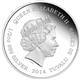 Stříbrná mince ze série Mateřská láska - Lvice 2014 1/2 oz - Rub