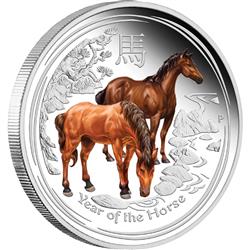 PERTH ANDA COIN SHOW SPECIAL – 2014 Rok Koně 2 Oz - Líc