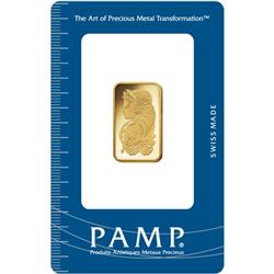 Investiční zlatý slitek PAMP Fortuna 10g - Líc