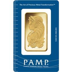 Investiční zlatý slitek PAMP Fortuna 50g - Líc
