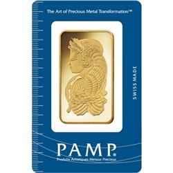 Investiční zlatý slitek PAMP Fortuna  100g - Líc