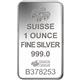 Investiční stříbrná cihla PAMP Fortuna 1Oz - Rub slitku