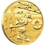 Zlatá mince Disney - parník Willie 2014 1/4Oz  Proof - Líc