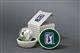 Unikátní stříbrná 3D mince PGA TOUR GOLF CLUB official license 2013 5$ COOK ISLANDS   - v originální dárkové kazetě ve tvaru golfového míčku