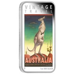 Austrálie cestovní plakát - Klokan 2014 1oz Proof - Líc