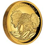 Zlatá mince Australská Koala 2014 1 oz Proof High Relief - Líc