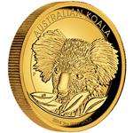 Zlatá mince Australská Koala 2014 2 oz Proof High Relief - Líc