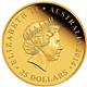 Zlatá Mince Australský Klokan 1/4 Oz Gold Proof - výročí 25 let - Rub