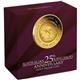 Zlatá Mince Australský Klokan 1 Oz Gold Proof - výročí 25 let - krabička