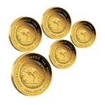 Sběratelská sada 5ti zlatých  Mincí Australský Klokan  Gold Proof - výročí 25 let - sada