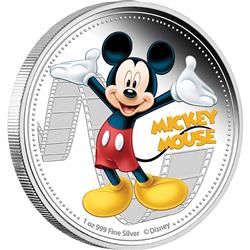 Disney – Mickey Mouse 2014 1oz Stříbrná sběratelská mince Proof - Líc