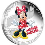 Disney – Minnie Mouse 2014 1oz Stříbrná sběratelská mince Proof - Líc
