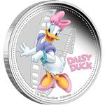 Disney – Kačka Daisy 2014 1oz Stříbrná sběratelská mince Proof - líc