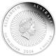 Australká mušle Abalone 2014 1oz  Proof - stříbrná mince - Rub